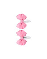 Pink Bow Snap Clips